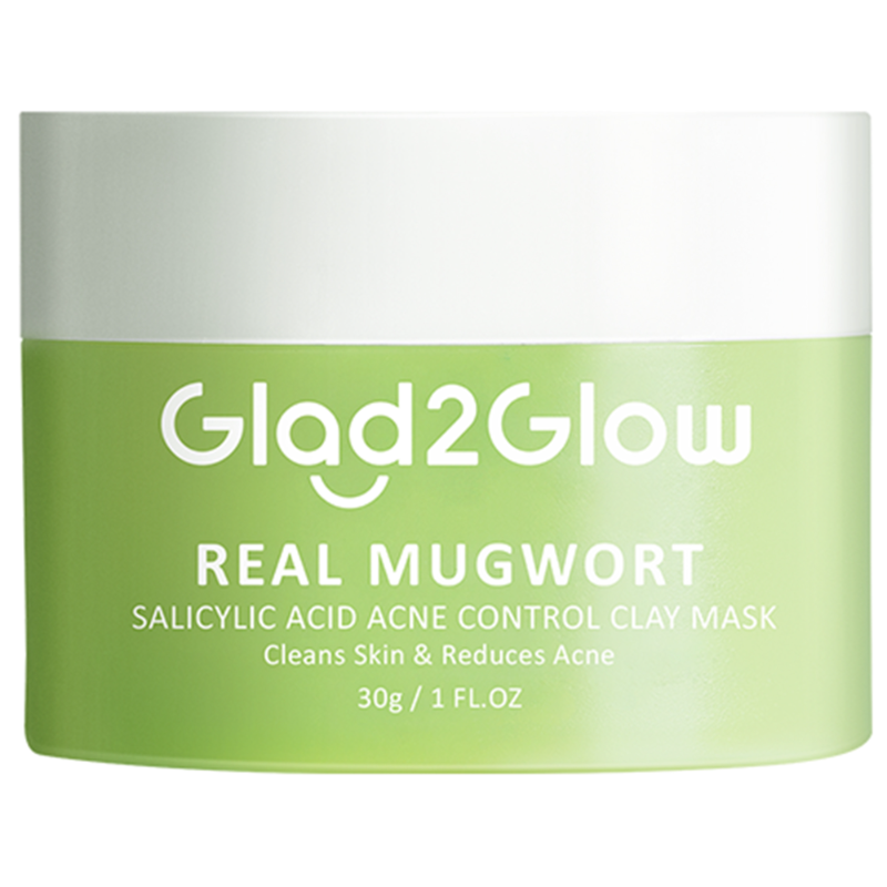 Glad2Glow Real Mugwort Salicylic Acid Acne Control Clay Mask