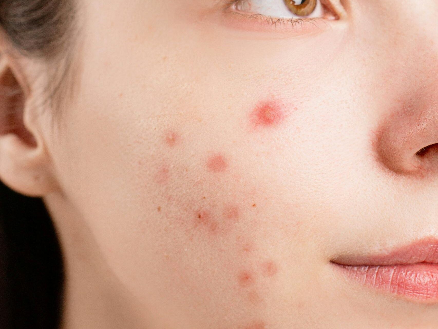 A Close-Up Shot of a Woman's Face